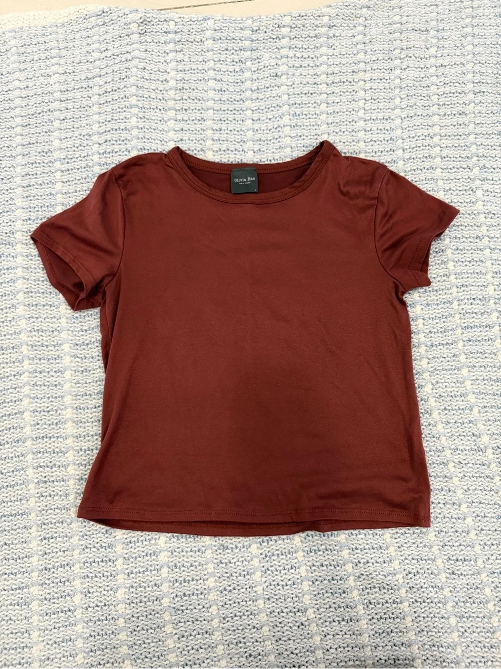 Olivia Rae Women's Short Sleeve Tee in Rust